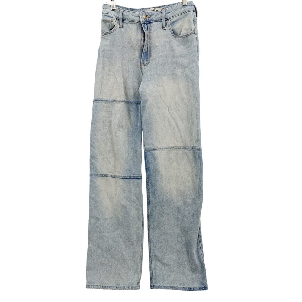 Hollister Womens Y2K 90S Baggy Curvy Ultra High-Rise Dad Jean 7R/28 Light Blue